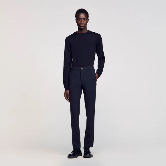 Sandro Black Long-Sleeve Ensemble - Picture 1 of 4